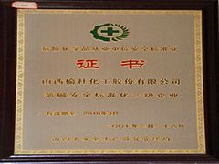 2007山西危險(xiǎn)化學(xué)品安全標(biāo)準(zhǔn)化證書(shū)